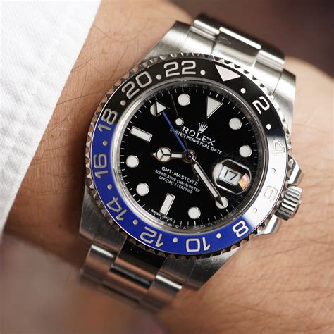 rolex batman gmt|Rolex gmt Batman for sale.